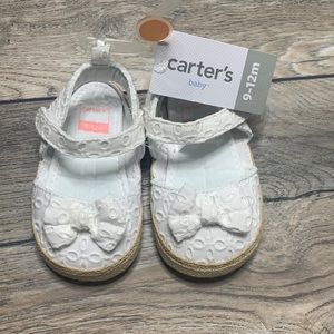 White baby shoes